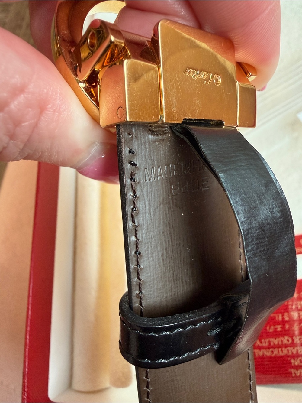 Vintage Cartier Reversible Belt Panther buckle full set - Picture 9 of 9